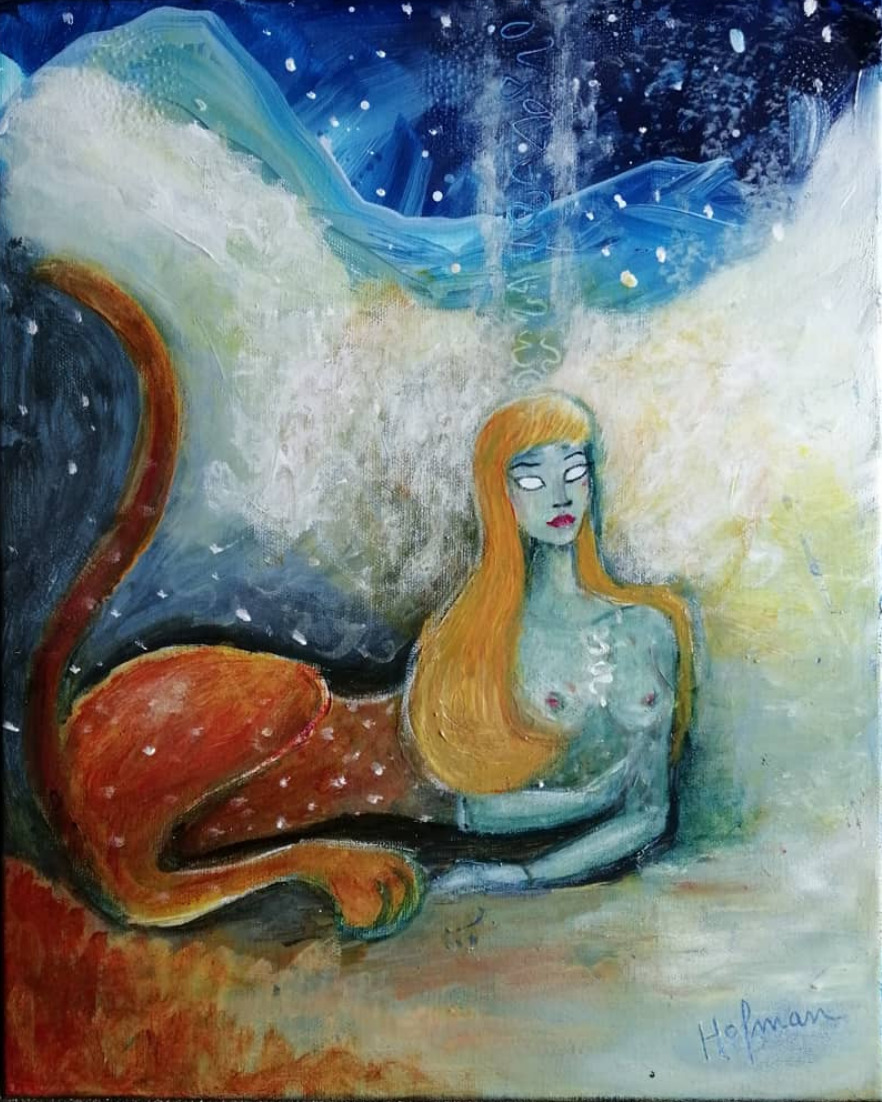 Peinture d'âme — Sirène et lion